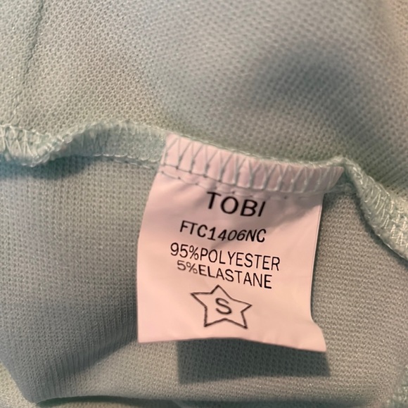 Tobi Crop Top Size Small - Mint Green - Picture 7 of 8